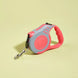 Laisse rétractable chien et chat ergonomique – Multicolore - Rouge Gris / 3m - Laisse pour chien