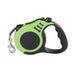 Laisse rétractable chien et chat ergonomique – Multicolore - Vert / 3m - Laisse pour chien