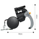 Laisse rétractable double chien 3m avec LED – Noir et gris - Style A Noir - Laisse pour chien