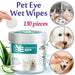 Lingettes Nettoyantes pour Yeux de Chiens et Chats 130 Pièces - Titre par défauts - Lingettes nettoyantes pour chien