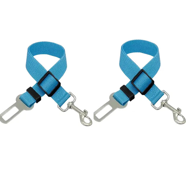 Lot de 3 ceintures de sécurité pour chien et chat - Lot de 2 Pièces Bleu Bleu / 2.5X70CM - Ceinture pour animaux