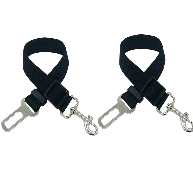 Lot de 3 ceintures de sécurité pour chien et chat - Lot de 2 Pièces Noir Noir / 2.5X70CM - Ceinture pour animaux