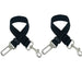 Lot de 3 ceintures de sécurité pour chien et chat - Lot de 2 Pièces Noir Noir / 2.5X70CM - Ceinture pour animaux