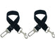Lot de 3 ceintures de sécurité pour chien et chat - Lot de 2 Pièces Noir Noir / 2.5X70CM - Ceinture pour animaux