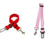Lot de 3 ceintures de sécurité pour chien et chat - 2 pièces rouges et roses / 2.5X70CM - Ceinture pour animaux