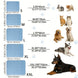 New Dog Cooling Mat Summer Washable Portable Pet Coolings Pad for Dogs Cat Ice Silk Blanket Sofa Breathable Sleeping