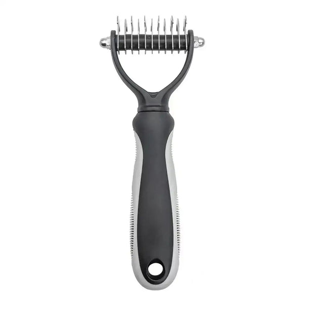 Peigne toilettage chien et chat démêlant – Bleu et noir - Gris S - Brosse pour chien