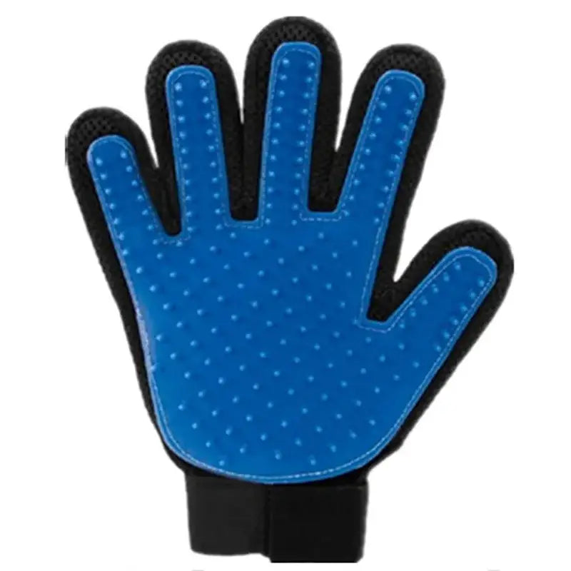 Peigne toilettage chien et chat démêlant – Bleu et noir - Main Droite - Brosse pour chien