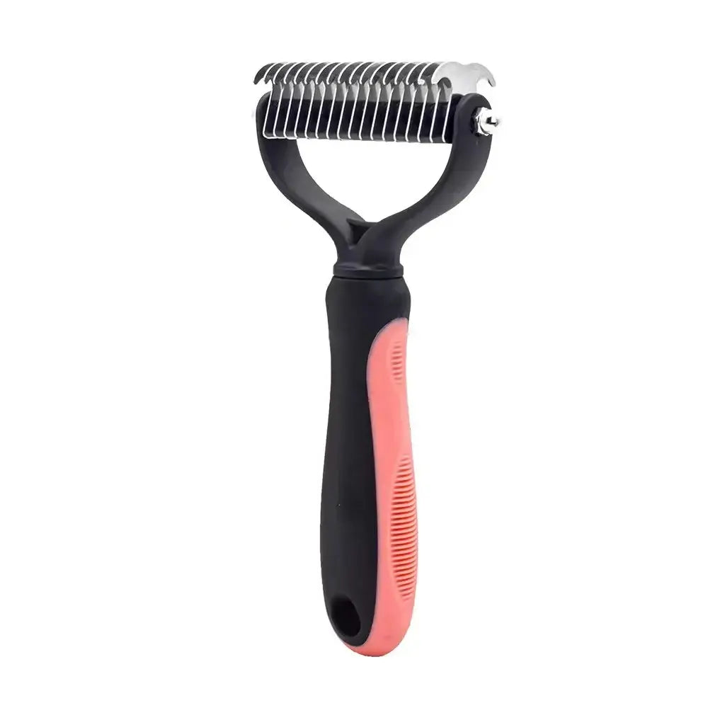 Peigne toilettage chien et chat démêlant – Bleu et noir - Orange L - Brosse pour chien