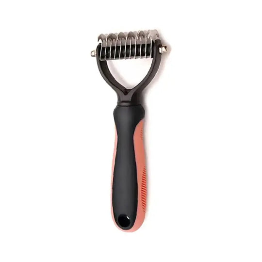 Peigne toilettage chien et chat démêlant – Bleu et noir - Orange S - Brosse pour chien