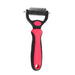 Peigne toilettage chien et chat démêlant – Bleu et noir - Rouge S - Brosse pour chien