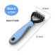 Peigne toilettage chien et chat démêlant – Bleu et noir - Bleu S - Brosse pour chien