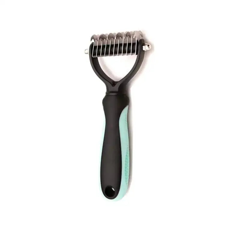 Peigne toilettage chien et chat démêlant – Bleu et noir - Vert S - Brosse pour chien