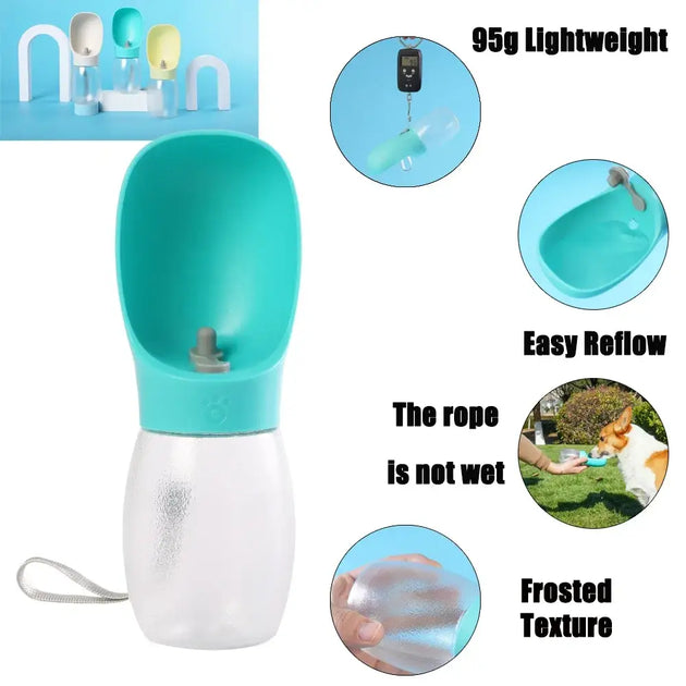 Pet Dog Water Bottle 300ML Puppy Drinking Bowls For Small Medium Dogs Cats Hiking Portable Cat Feeder Golden Retriever