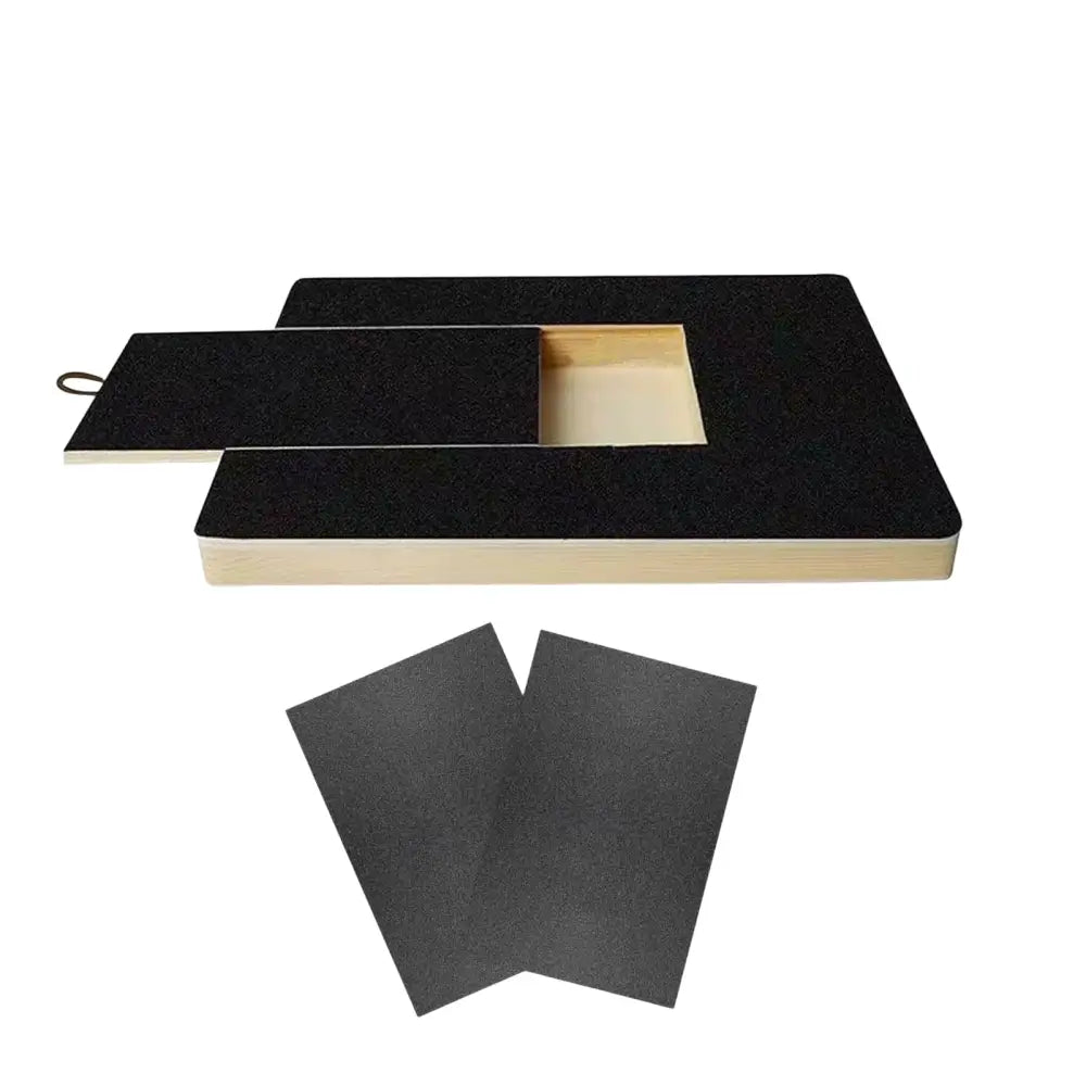 Planche à Gratter pour Chien avec Boîte à Friandises Intégrée - Avec 2 Feuilles de papiers de vert - Planche à gratter