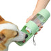 Portable Dog Cat Water Bottle with Storage Food and Water Container for Puppy Pets dogs Feeder Bowl Outdoor Travel Pet