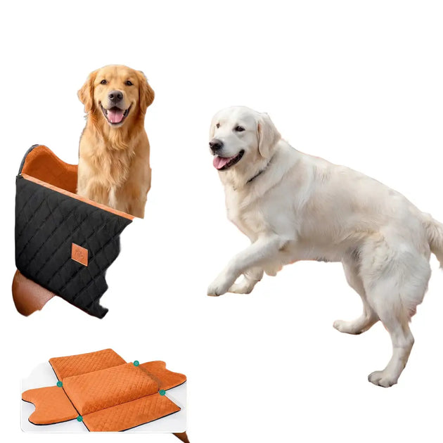 Siège auto à mémoire de forme pour chien avec rangement - Siège auto pour chien