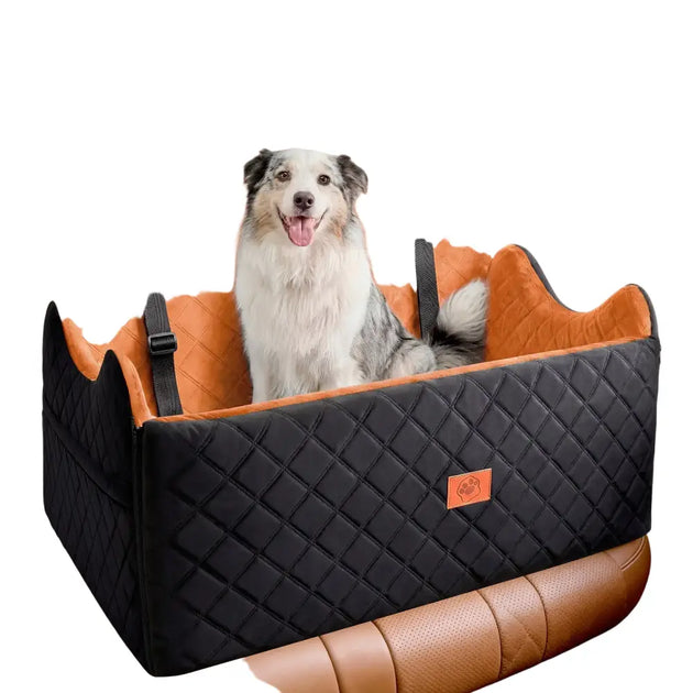 Siège auto à mémoire de forme pour chien avec rangement - Siège auto pour chien