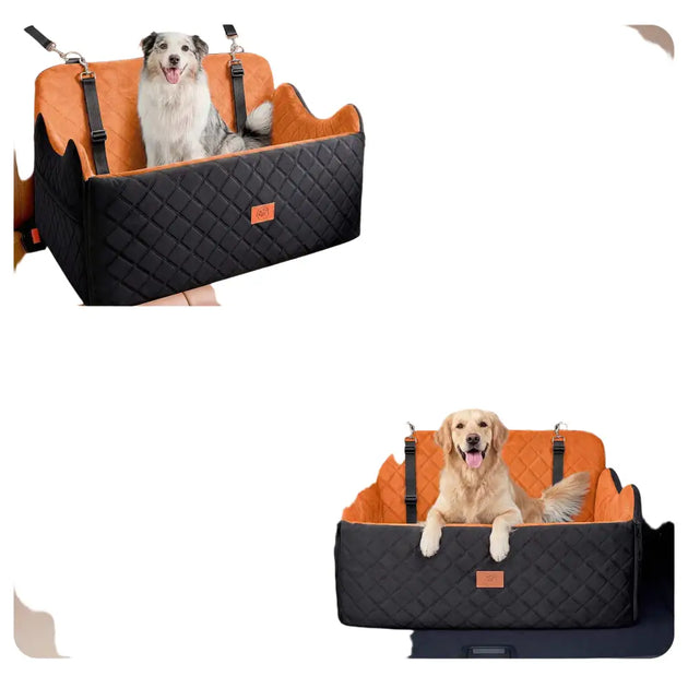 Siège auto à mémoire de forme pour chien avec rangement - Siège auto pour chien