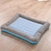 Tapis de refroidissement chien et chat matelassé – Bleu et gris - Panier pour chien