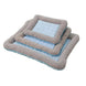 Tapis de refroidissement chien et chat matelassé – Bleu et gris - Panier pour chien