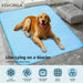 Tapis refroidissement chien et chat matelassé losanges – Bleu clair - Tapis pour chien