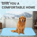 Tapis refroidissement chien et chat matelassé losanges – Bleu clair - Tapis pour chien