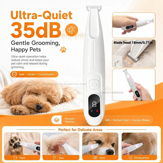 Tondeuse électrique pour poils de chien et chat - Tondeuse électrique pour animaux de compagnie
