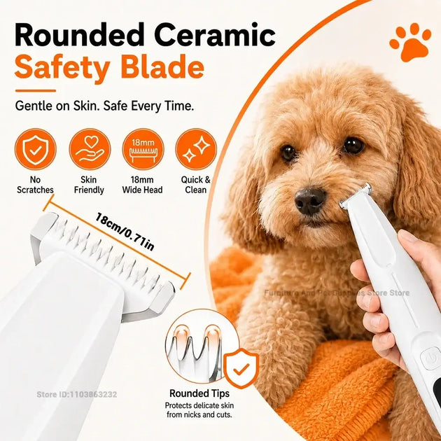 Tondeuse électrique pour poils de chien et chat - Tondeuse électrique pour animaux de compagnie