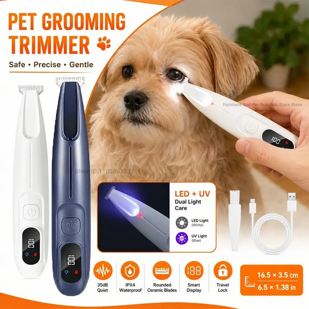 Tondeuse électrique pour poils de chien et chat - Tondeuse électrique pour animaux de compagnie