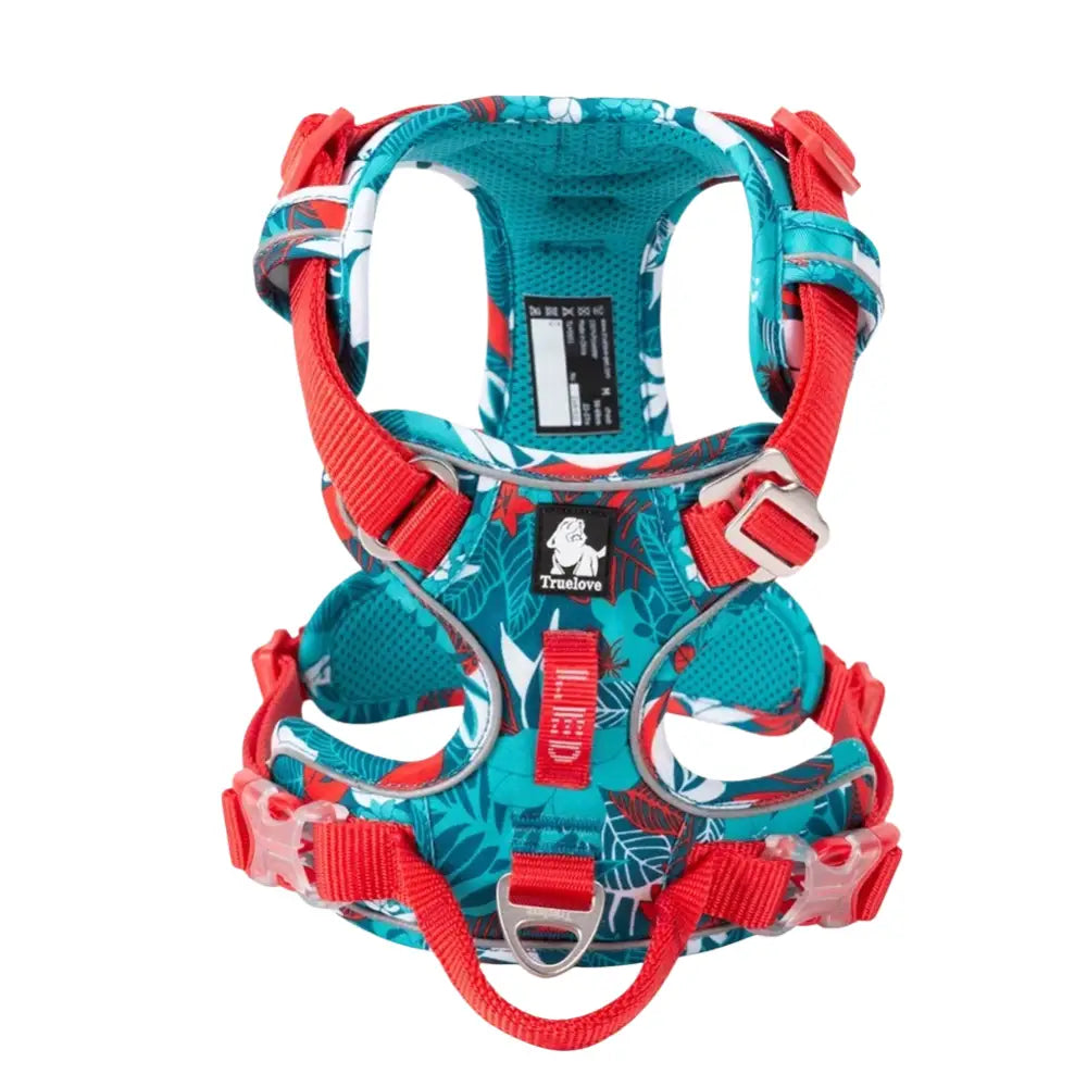 TRUE LOVE Pet Harness No Pull Nylon Reflective Dog Harness Adjustable Comfortable Control Step-in Brilliant Truelove