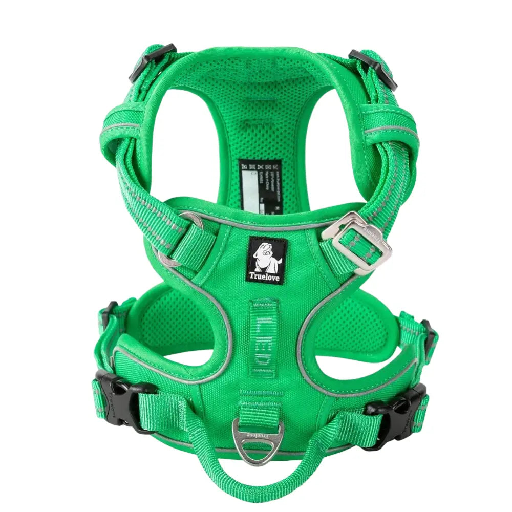 TRUE LOVE Pet Harness No Pull Nylon Reflective Dog Harness Adjustable Comfortable Control Step-in Brilliant Truelove