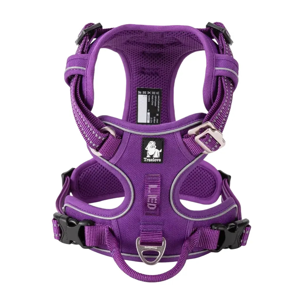 TRUE LOVE Pet Harness No Pull Nylon Reflective Dog Harness Adjustable Comfortable Control Step-in Brilliant Truelove