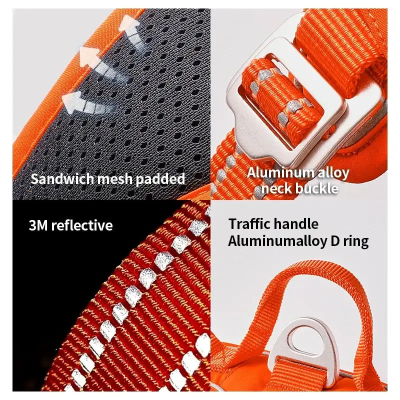 TRUE LOVE Pet Harness No Pull Nylon Reflective Dog Harness Adjustable Comfortable Control Step-in Brilliant Truelove