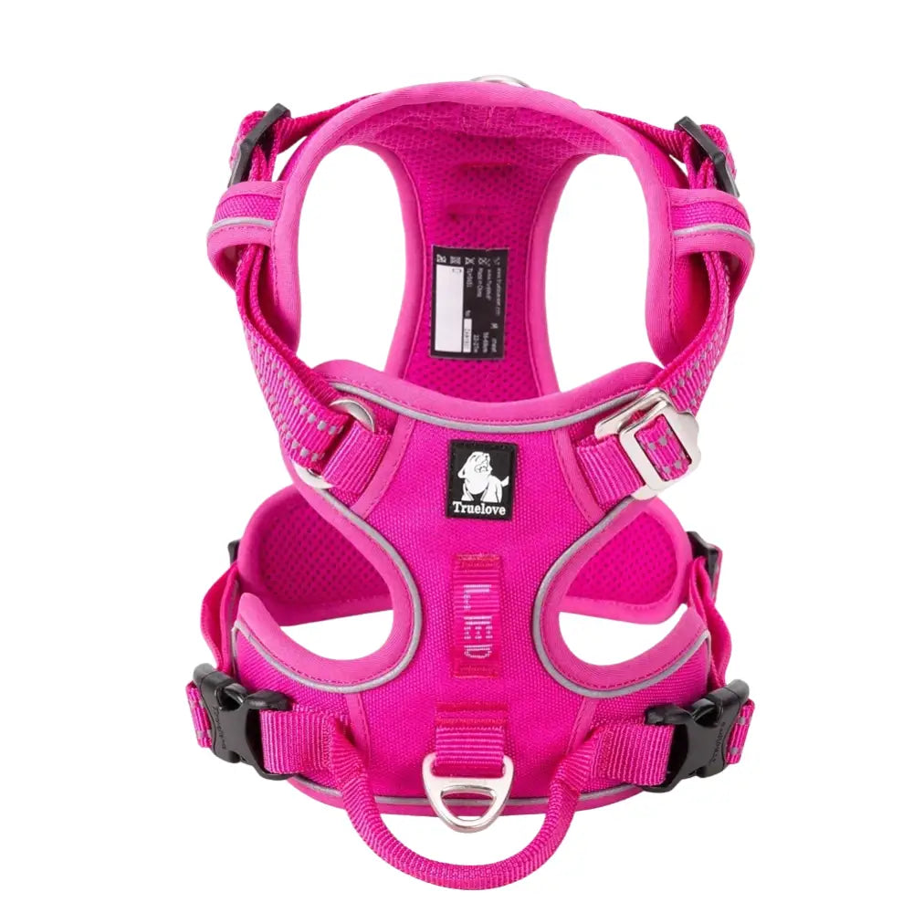 TRUE LOVE Pet Harness No Pull Nylon Reflective Dog Harness Adjustable Comfortable Control Step-in Brilliant Truelove